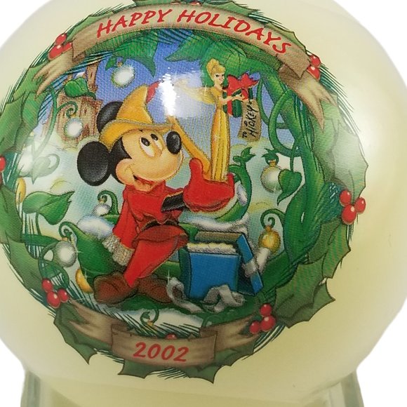 Disney Other - Vintage Disney’s Mickey Mouse 2002 Glass Ornament “Christmas Through the Years”